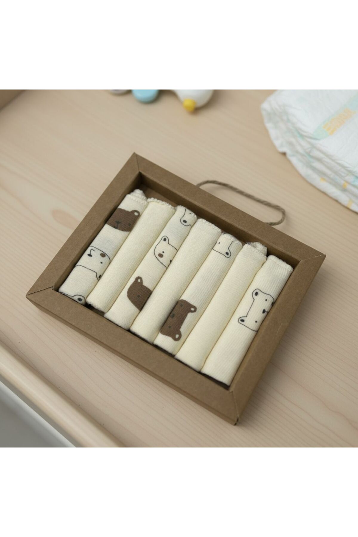 toyis baby %100 Pamuk 7 li Ağız Mendili - Görsel 3