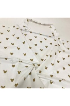 Masallar Diyarı Altın Simli Desenli Emzirme Önlüğü