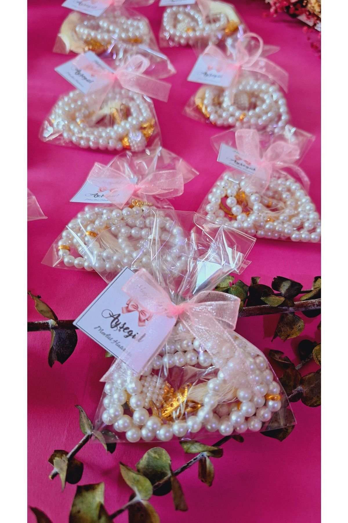 SevgiliAtolyemm Jelatin Paketli Tesbih Mevlüt Hediyelikleri Bebek Mevlüdü 10 Adet - Görsel 2