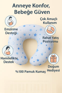 Rain Baby Anne Bebek Emzirme Minderi Desenli