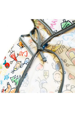 yorni Bağcıklı, 3-6 Yaş Family, Sıvı Geçirmez, Yıkanabilir, Uzun Kollu Boyundan Bağlamalı Mama Önlüğü