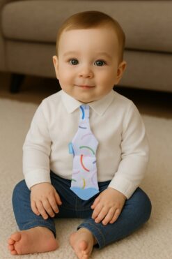 Babyjem Silikon Diş Kaşıyıcı Fular & Kravat Gülen Yüz Mavi