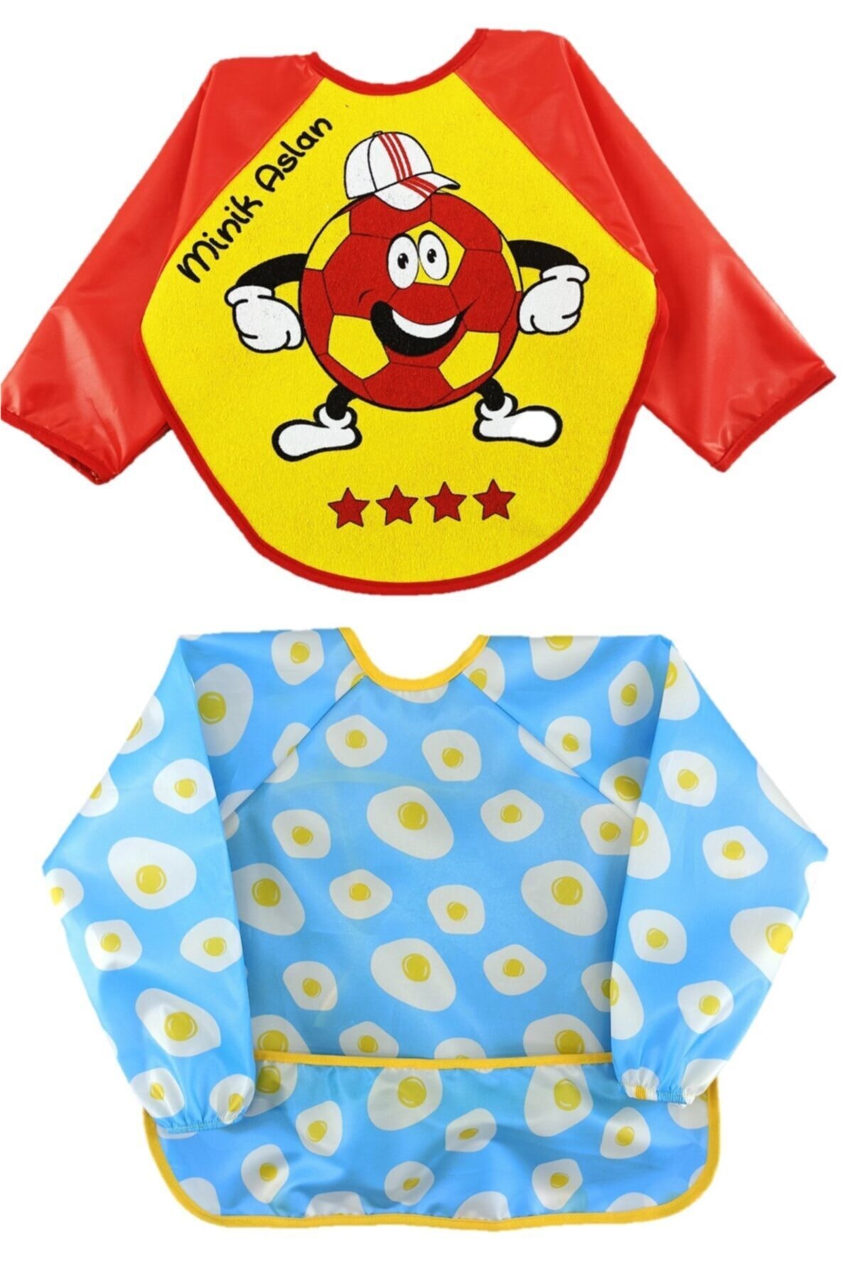 dubi baby 6-24 Ay Kollu Mama Önlüğü Mavi Yumurta Galatasaray