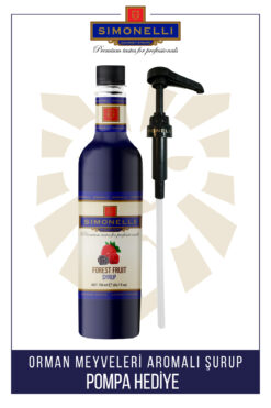 Simonelli Kahve Ve Kokteyl Şurubu Orman Meyveli Aromalı 700 ml Pompa Hediyeli