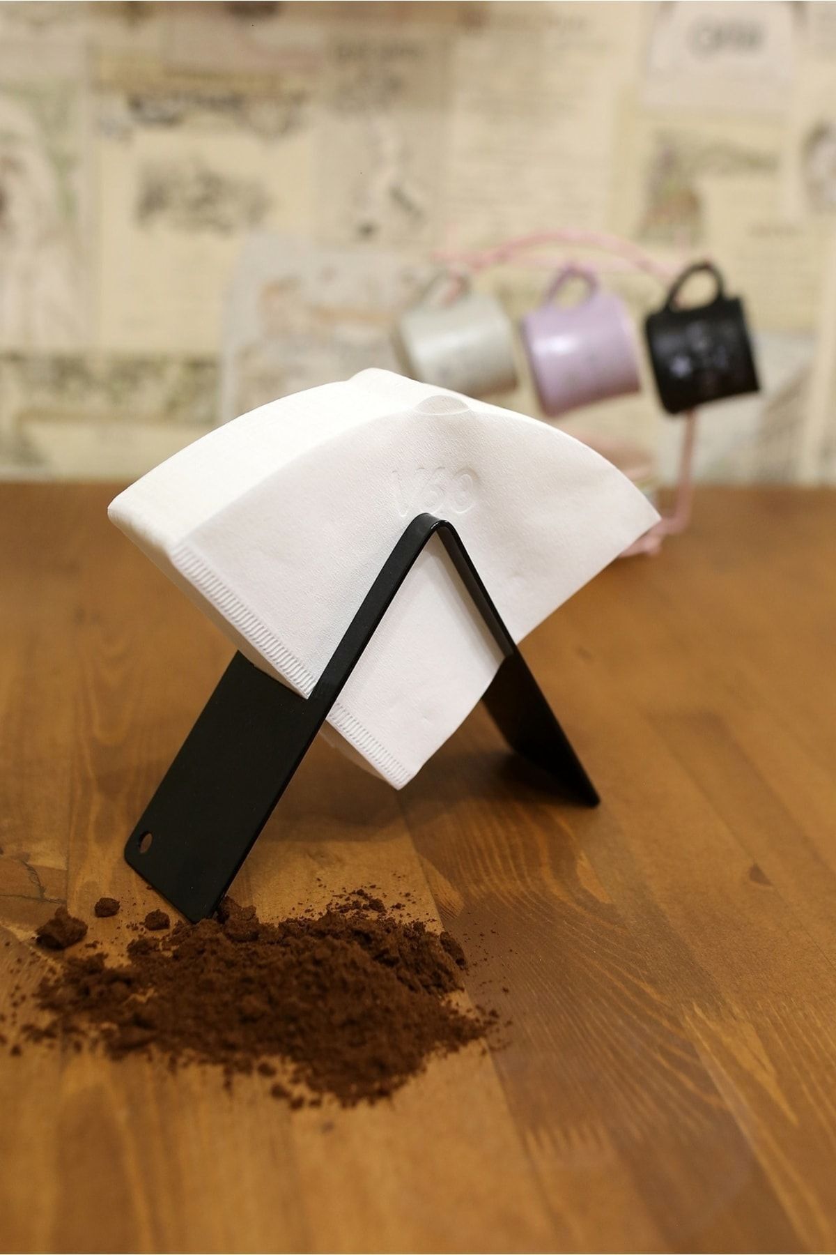 ITS EASY , Filtre Kahve Stand, Filtre Kahve Kağıt Tutucu ,v60 Kağıt Tutucu Stand - Görsel 3