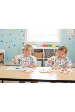 yorni 6-24ay, Family, Uzun Kollu, Sıvı Geçirmez, Cepli, Makinede Yıkanabilir, Bebek Mama Önlüğü