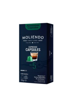 Moliendo Finest Coffee Alüminyum Kapsül Kahve No:5 (10 Adet Nespresso Uyumlu Alüminyum Kapsül Kahve)