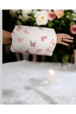 BeybiNest Pratik Emzirme Destek Kolluğu Yastık %100 Organik Pamuklu Karısık Kelebekler