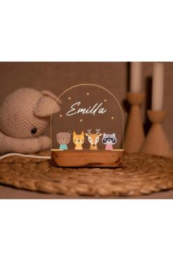 ENCİVA BEBEK ODASI İSME ÖZEL GECE LAMBASI ÇOCUK BEBEK DEKORU HEDİYELİK MODEL2