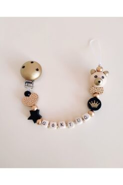 Sahi Aksesuar Isimli Emzik Zinciri - Emzik Askısı - Bebek Hediyesi Tyaez063