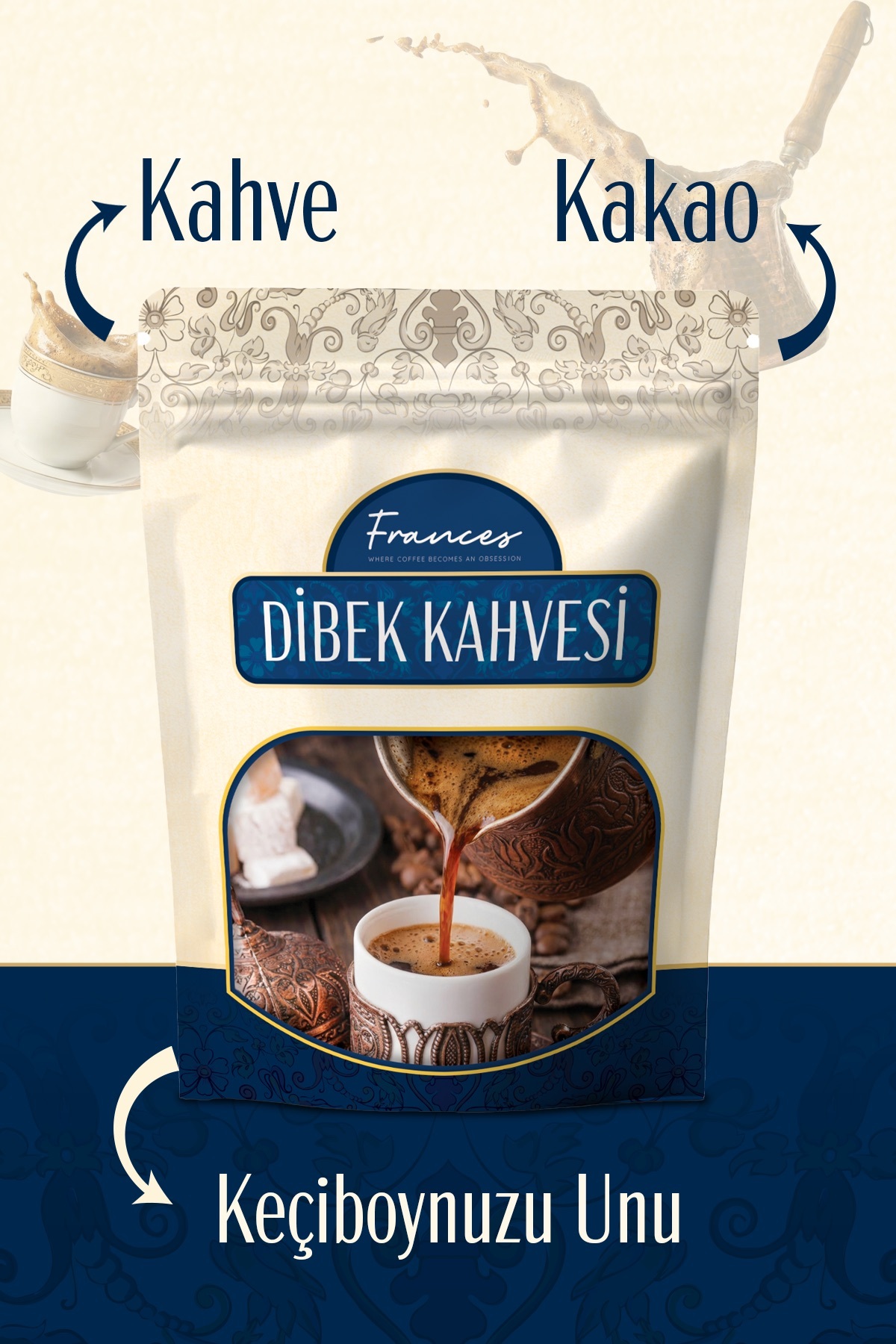 FRANCES Geleneksel Dibek Kahvesi | 150 GR - Görsel 3