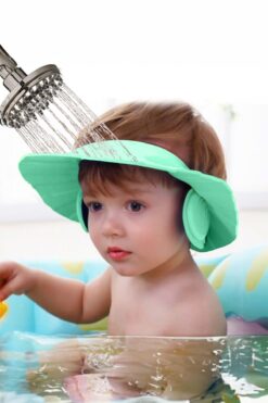 BLACK DEER Bebek Banyo Şapkası Ayarlanabilir Duş Başlığı Bebek Güneş Şapkası 0-6 Yaş