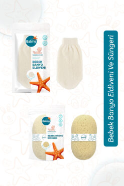 Balmy Bebek Banyo Eldiveni Ve Süngeri
