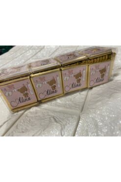 NeşeliAtölyem Hoşgeldin Bebek Kız Erkek Çocuk Hediyelik Madlen Çikolata Etiketli 50 adet