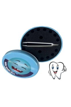 Hdg Çocuk Süt Dişi Saklama Kutusu Metal - Cımbızlı Ve Özel Diş Bölmeli - 12 Cm Çap - Renk Seçenekli