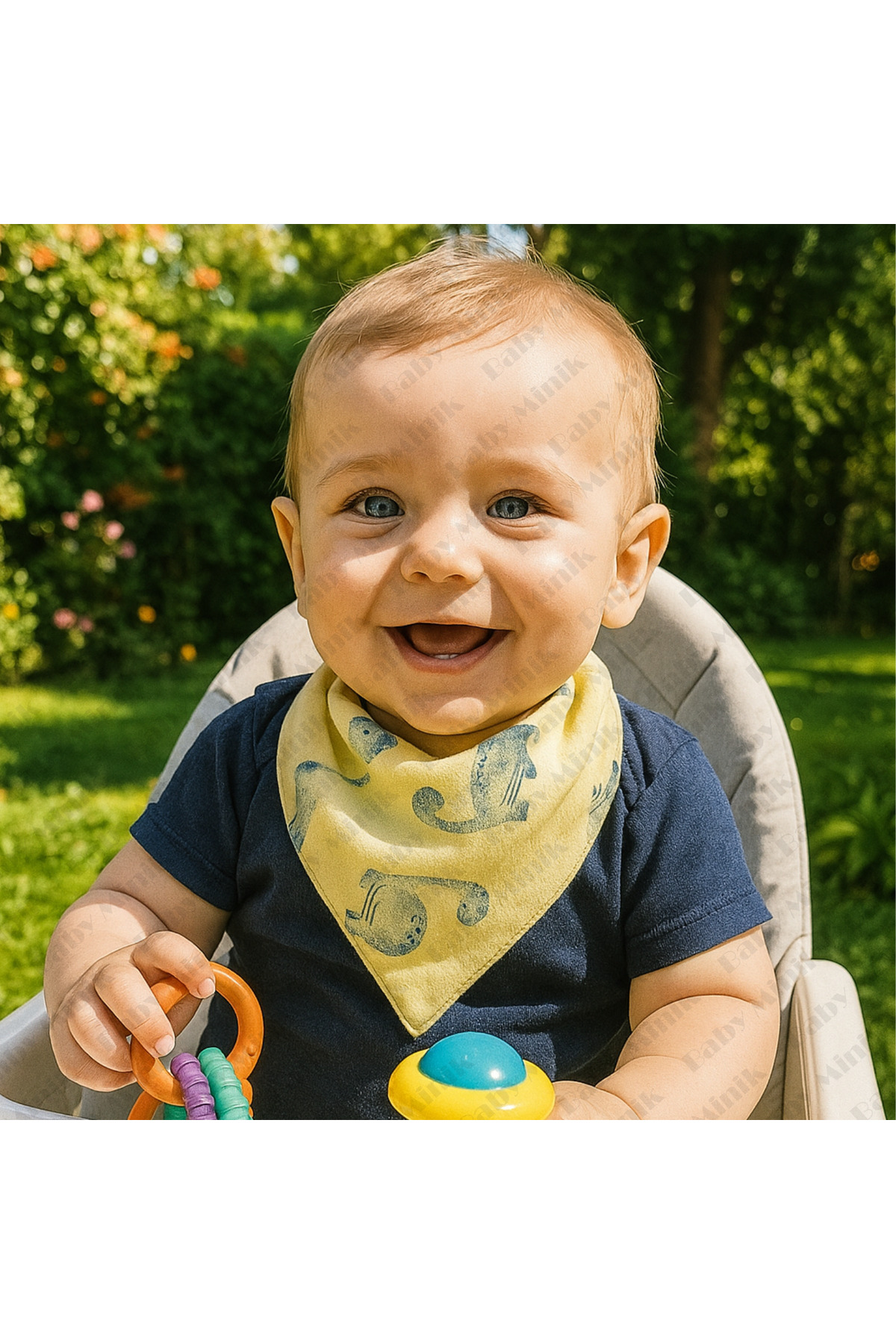 Baby Minik Üçgen Fular Penye Salya Ve Mama Önlüğü 10 Adet - Görsel 2