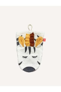 PAMUK HANIM %100 organik Pamuk Kız-erkek yenidoğan-Bebek-çocuk-Genç Banyo Kukla Havlu Kese lifi/ZEBRA