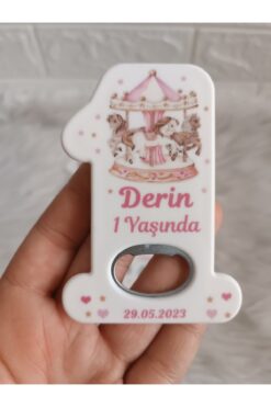 doğrukan 10 adet atlı karınca konsept 1 rakam açacak yenidoğan doğum günü mevlüt magnet hediyelik