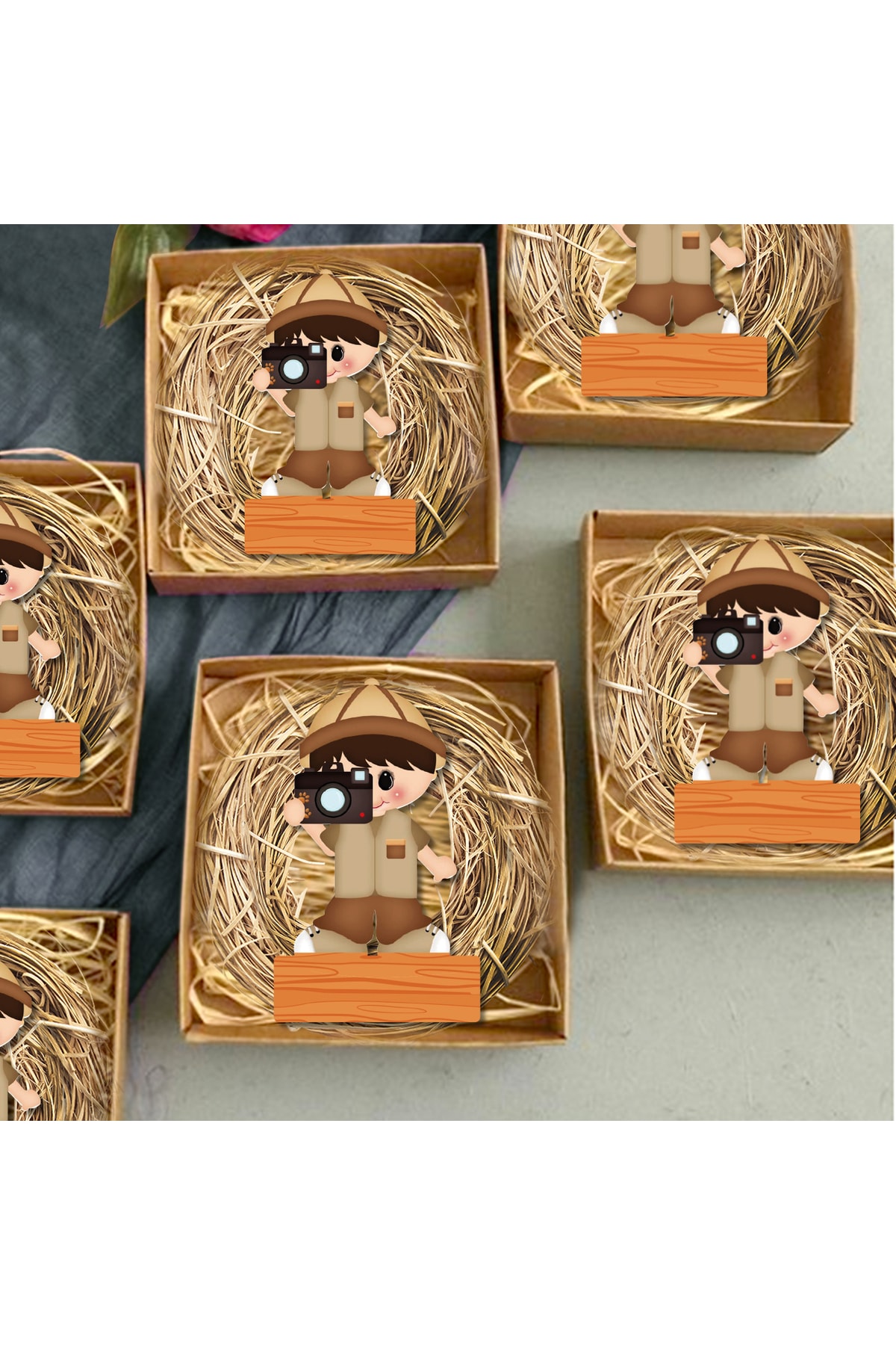 HET Concept 20 Adet Kişiye Özel Hediye Magnet Hediyelik Bebek Çocuk Doğum Günü, Sünnet Ve Parti Magneti Mdl732