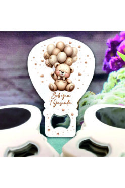 Ege ajans 10 adet (kartlı ve jelatinli) ayıcık desenli balon açacak magnet