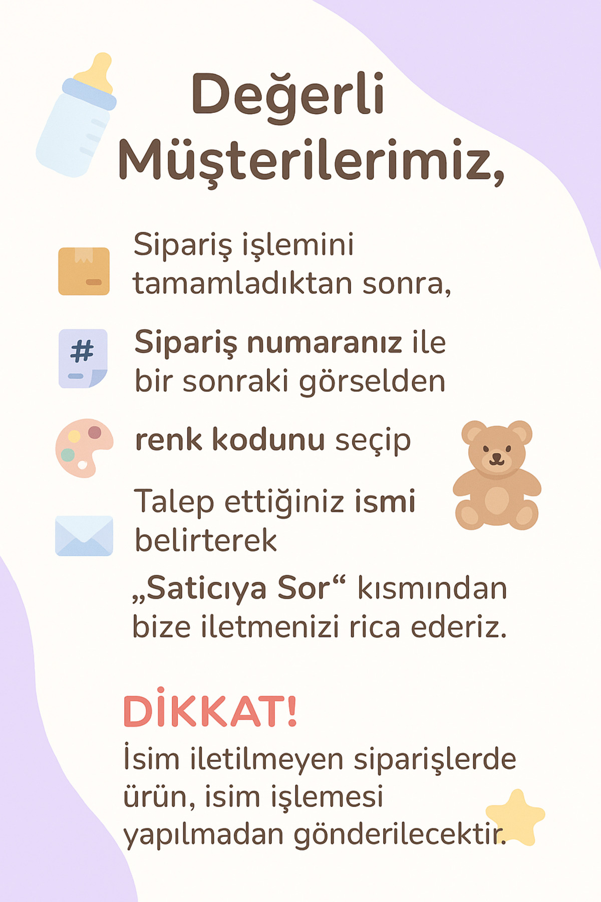 MinnieBee İsimli Bebek Emzik Askısı - Görsel 2
