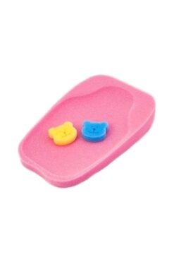 MorBebe Lüx Küvet Süngeri Ve 2 Adet Yıkama Süngeri ( Katlanır Küvetler Için Uygun ) Kırmızı