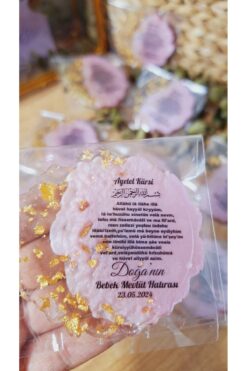 SevgiliAtolyemm Pembe Epoksi Magnet 10 Adet Sünnet Doğum Günü Mevlüt Hediyelik