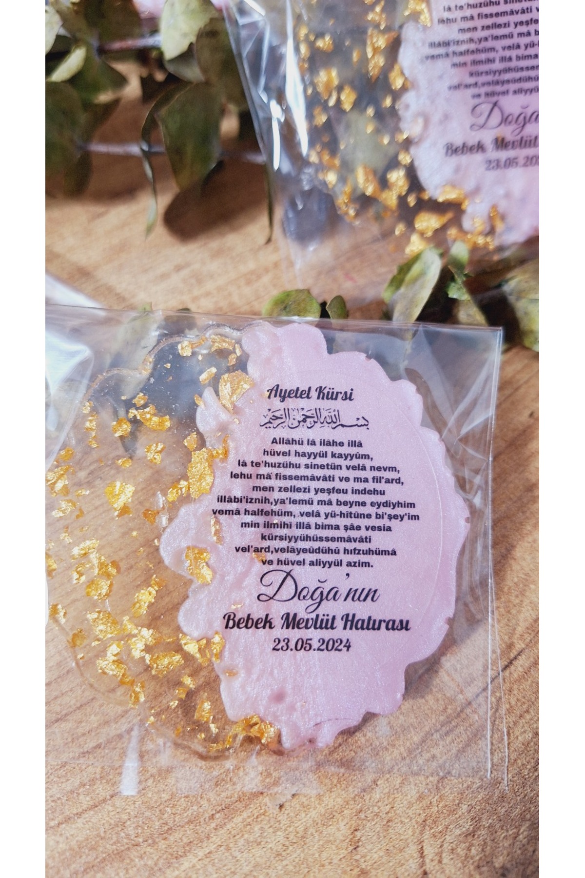 SevgiliAtolyemm Pembe Epoksi Magnet 10 Adet Sünnet Doğum Günü Mevlüt Hediyelik - Görsel 2