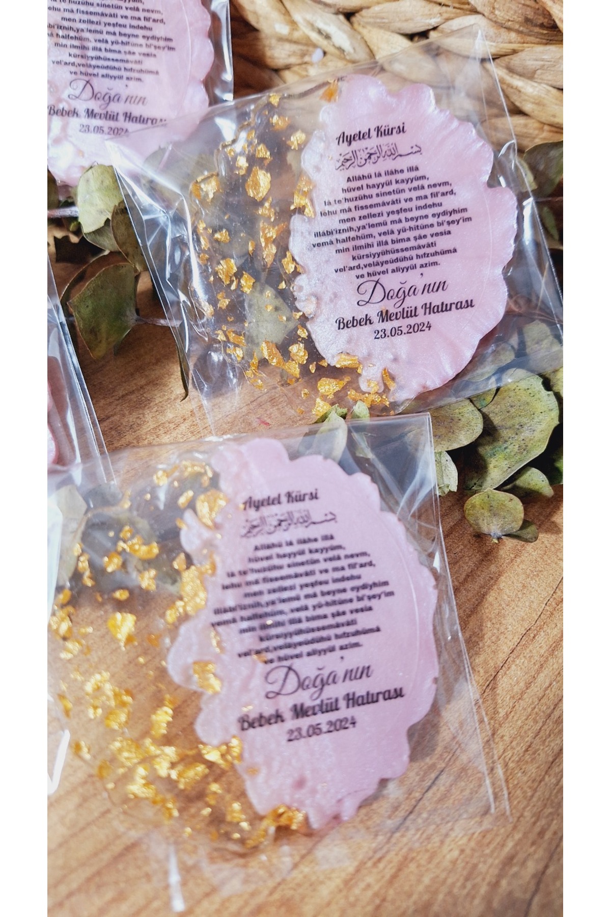 SevgiliAtolyemm Pembe Epoksi Magnet 10 Adet Sünnet Doğum Günü Mevlüt Hediyelik - Görsel 3