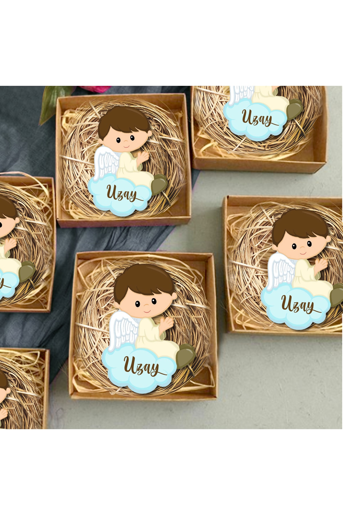 HET Concept 20 Adet Kişiye Özel Hediye Magnet Hediyelik Bebek Çocuk Doğum Günü, Sünnet Ve Parti Magneti Mdl701