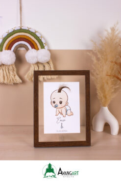 AVANGART ATÖLYE İlk Saçım Çerçevesi - Ceviz