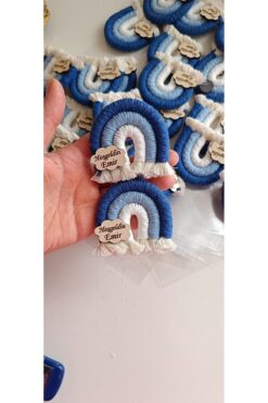 Büşra Uynk Gökkuşağı Makrome Magnet Alas Tasarım 20 Adet (kişiye Özel)