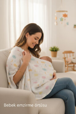 FG Store %100 Pamuk Müslin Emzirme Önlüğü