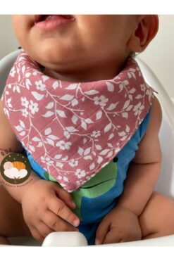 runbaby Müslin Kumaş Çıtçıtlı Bebek Salya Önlük & Fular
