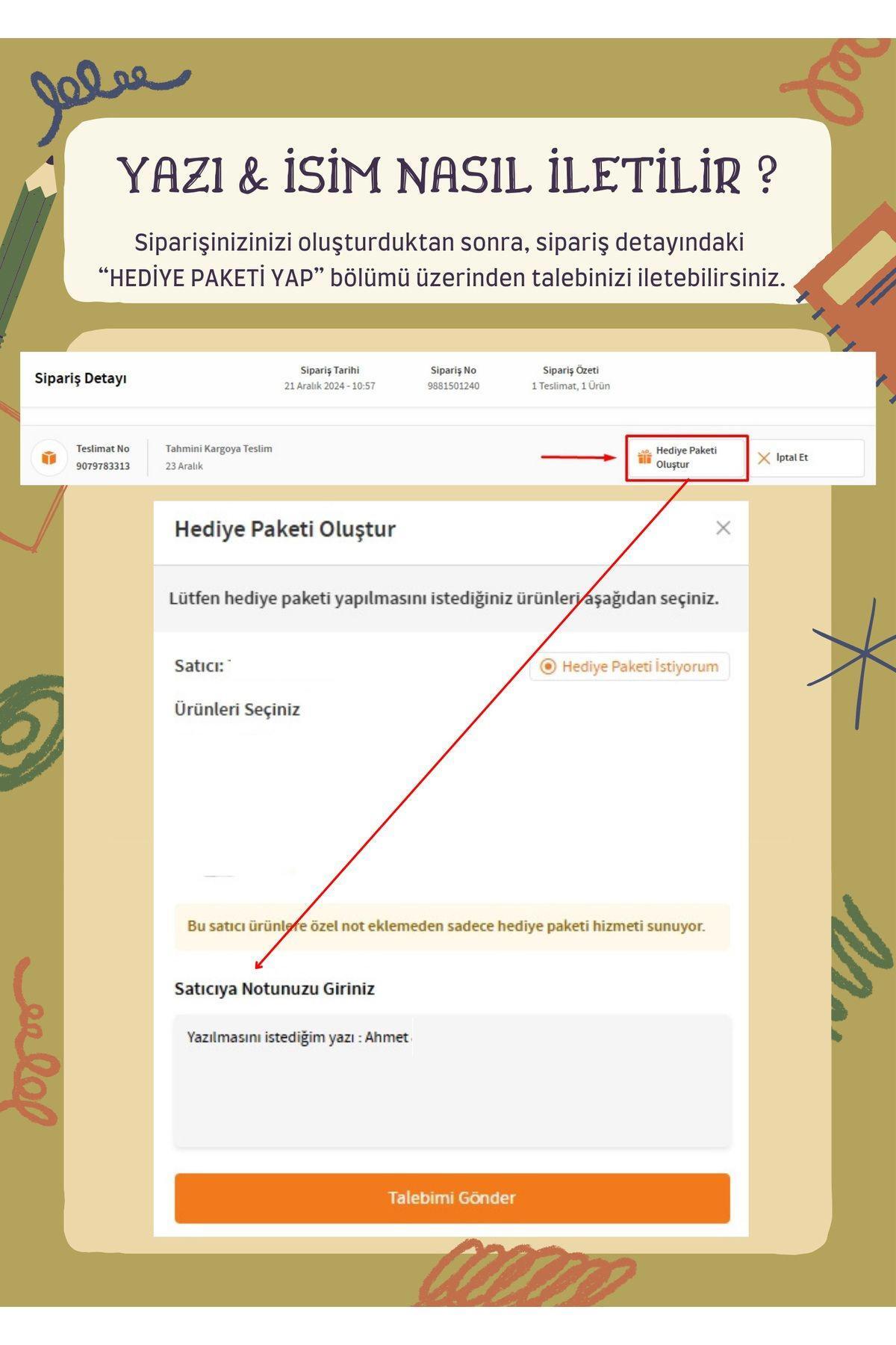 Sahi Aksesuar Sahi Aksesuar Isimli Emzik Zinciri - Emzik Askısı - Bebek Hediyesi Bez068 - Görsel 3