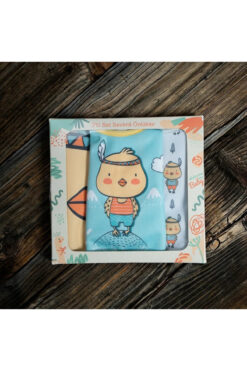 babyist Sevimli Civciv Temalı 3'lü Bebek Mama Önlüğü Seti