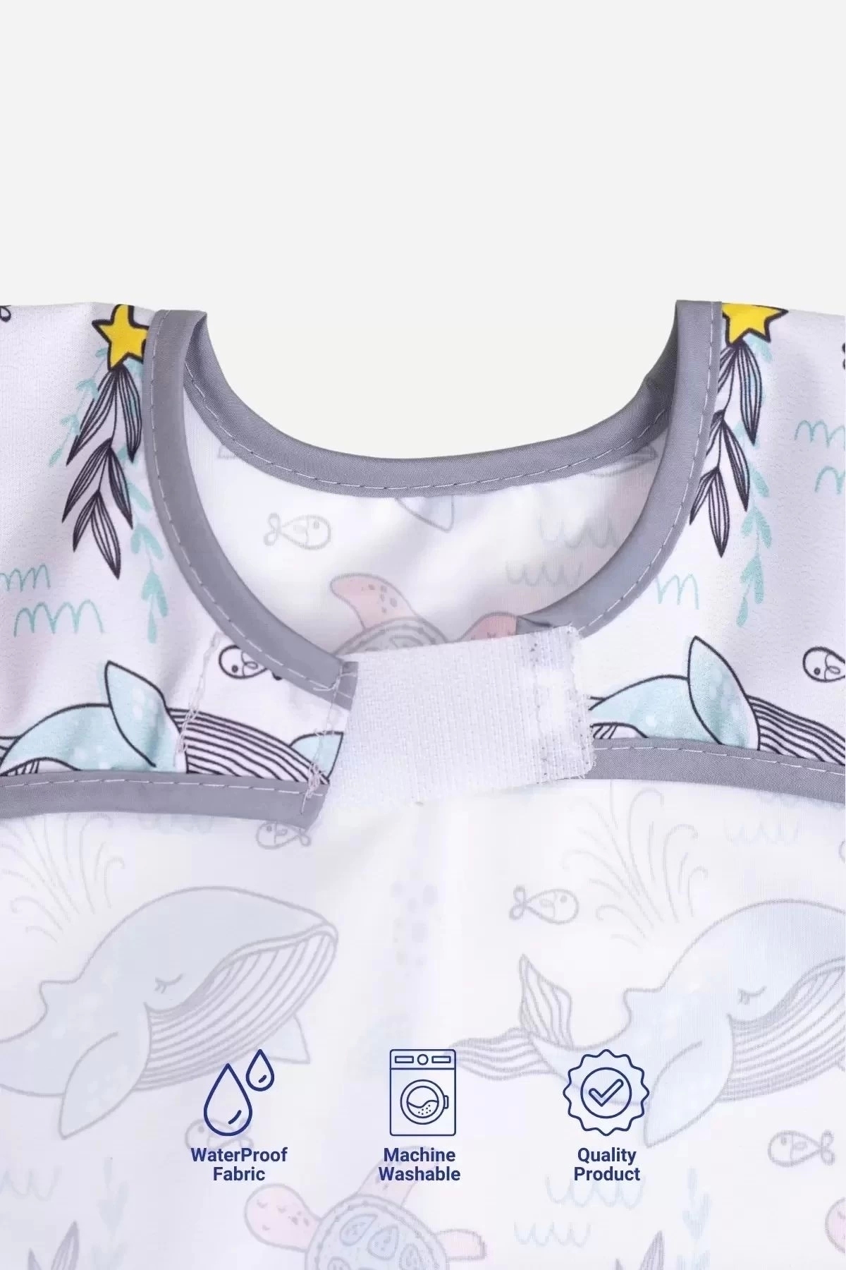 Genel Markalar Eterelle Kolsuz Sıvı Geçirmez Aktivite Ve Mama Önlüğü 6-24 Ay - Görsel 2