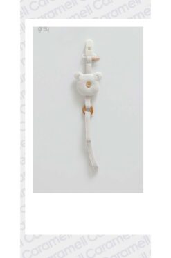Caramell My Baby Kumsal Ayıcıklı Emzik Askısı 1790 Gri