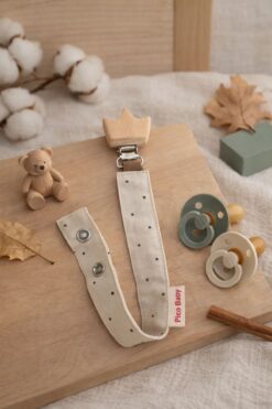 Pico Baby Ahşap Klipsli Emzik Askısı - Emzik Zinciri - Emzik Tutacağı