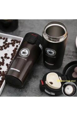 Genel Markalar 300ml Termos Kahve Fincanı Çay Kupa Çift Katmanlı Paslanmaz Çelik Vakum Yalıtımlı Metal Termos