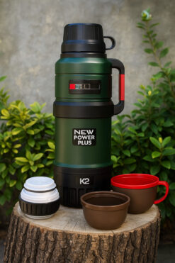 ARGE 2.5 Lt Travel Pot Termos - 48 Saat Sıcak Soğuk Koruma | Kamp Termosu( Renk Dergisiklik Gösterebilir)