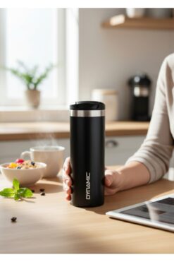 Dynamic Paslanmaz Çelik Termos  500ML Siyah/Krem 2 Renk Seçeneği