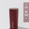 Star Termos Locksip 380 ML / 13 OZ Çelik Termos - Bordo