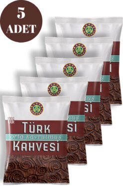 Kahve Dünyası Orta Kavrulmuş Türk Kahvesi 100 Gr x 5'li Fırsat Paket