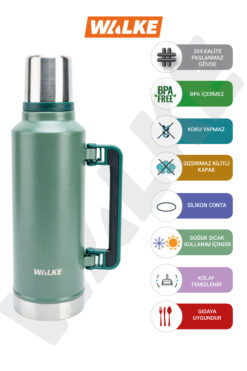 Walke Luxury Vakumlu Çelik Termos 2 Litre