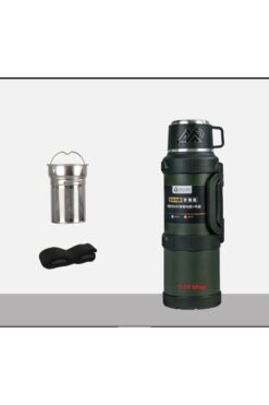 Genel Markalar Paslanmaz Çelik Termos 3,2 Litre asker yeşili