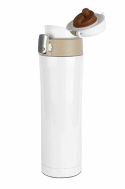 BAYLAR Beyaz Çelik Termos Matara 500 ml