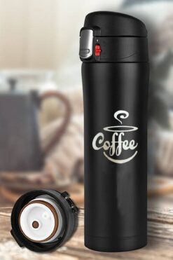 tusah Starb Desenli Çelik Termos Mug 450 Ml