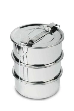 Genel Markalar 3 Katlı Çelik Yemek Taşıma Kabı, Sefer Tası