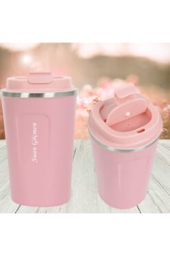 HediyesiBizden Kişiye Özel Isim Baskılı Çift Katmanlı Kaydırmaz Tabanlı Termos 380 ml